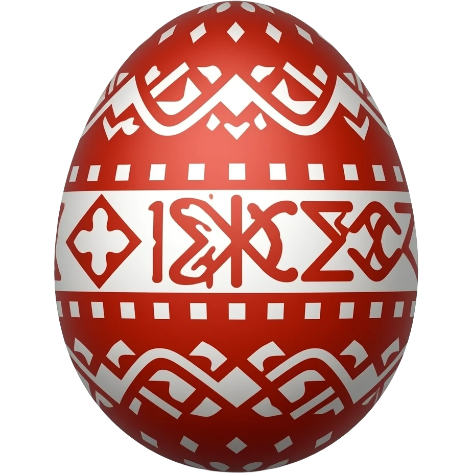 Greek red Easter egg emoji