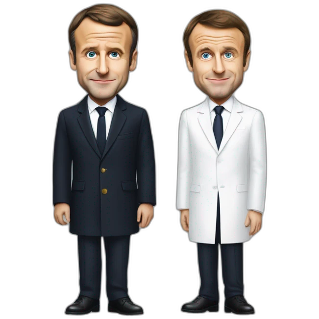 Emmanuel macron embrasse sarkozi emoji