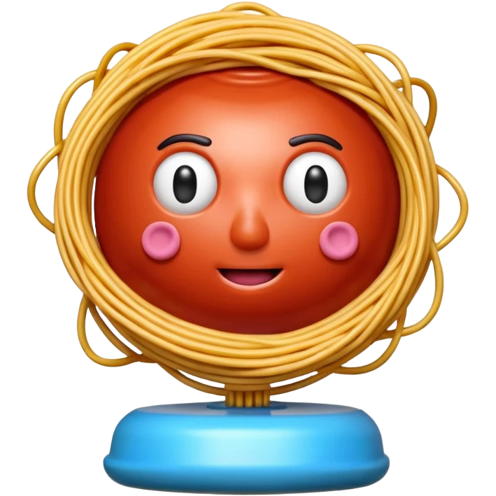  jeff koons SPAM meatball spaghetti sculpture  emoji