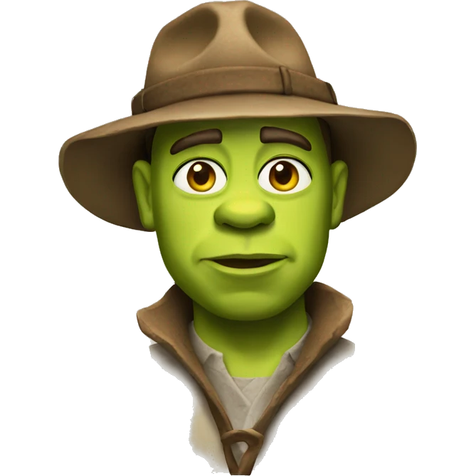 Shrek archaeologist emoji