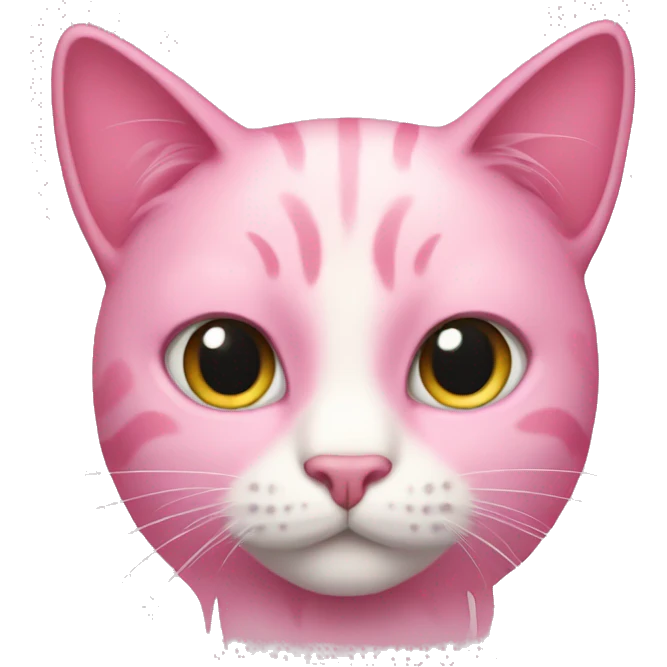 Pink cat emoji