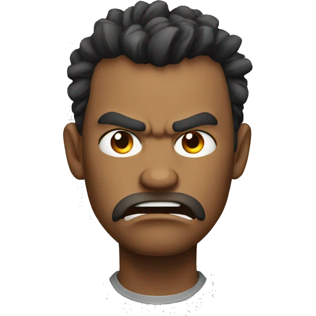 Furociously angry emoji