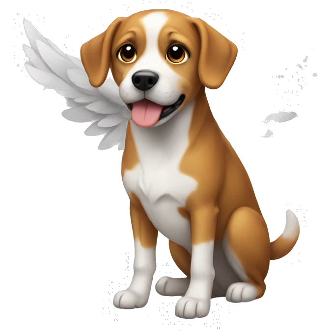 Dog whit wings emoji