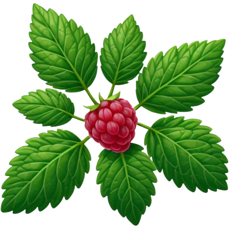 raspberry leaves emoji