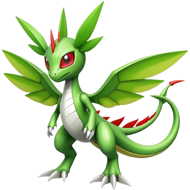 Cute Cool Edgy Shiny Futuristic Ethereal Legendary Kartana-Digimon-Schyther-Flygon-hybrid full body emoji