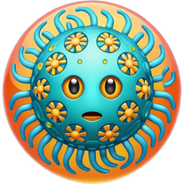  virus with many part emoji