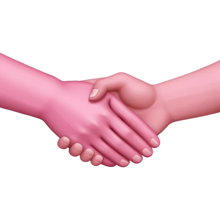 handshake pink hands emoji