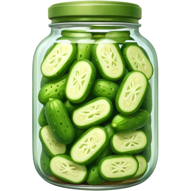 a jar of pickled cucumbers






 emoji
