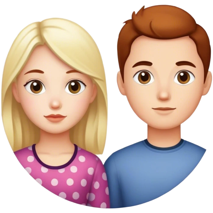 Kira and bixby in one round dot emoji