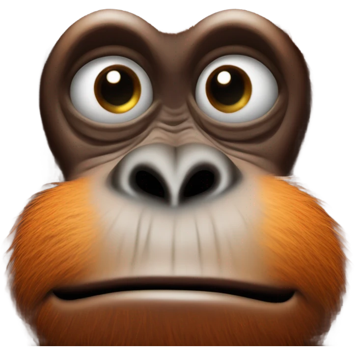 I want to make an arangutan with a microcospy emoji