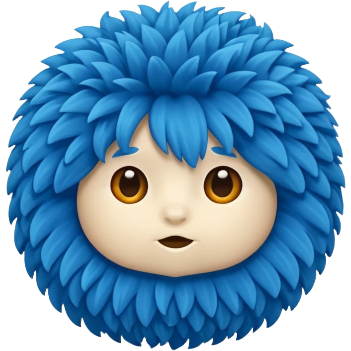 Cheer blue pom pom emoji