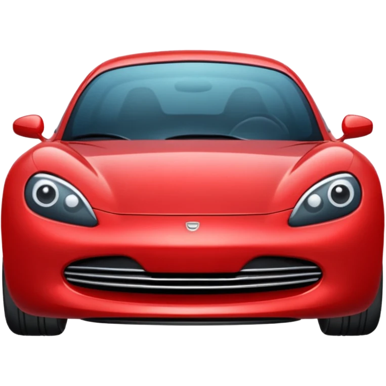 Red car the head in right emoji