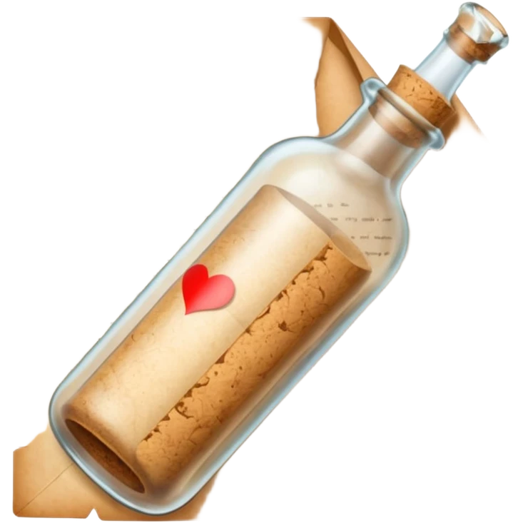 Message letter in Bottle emoji