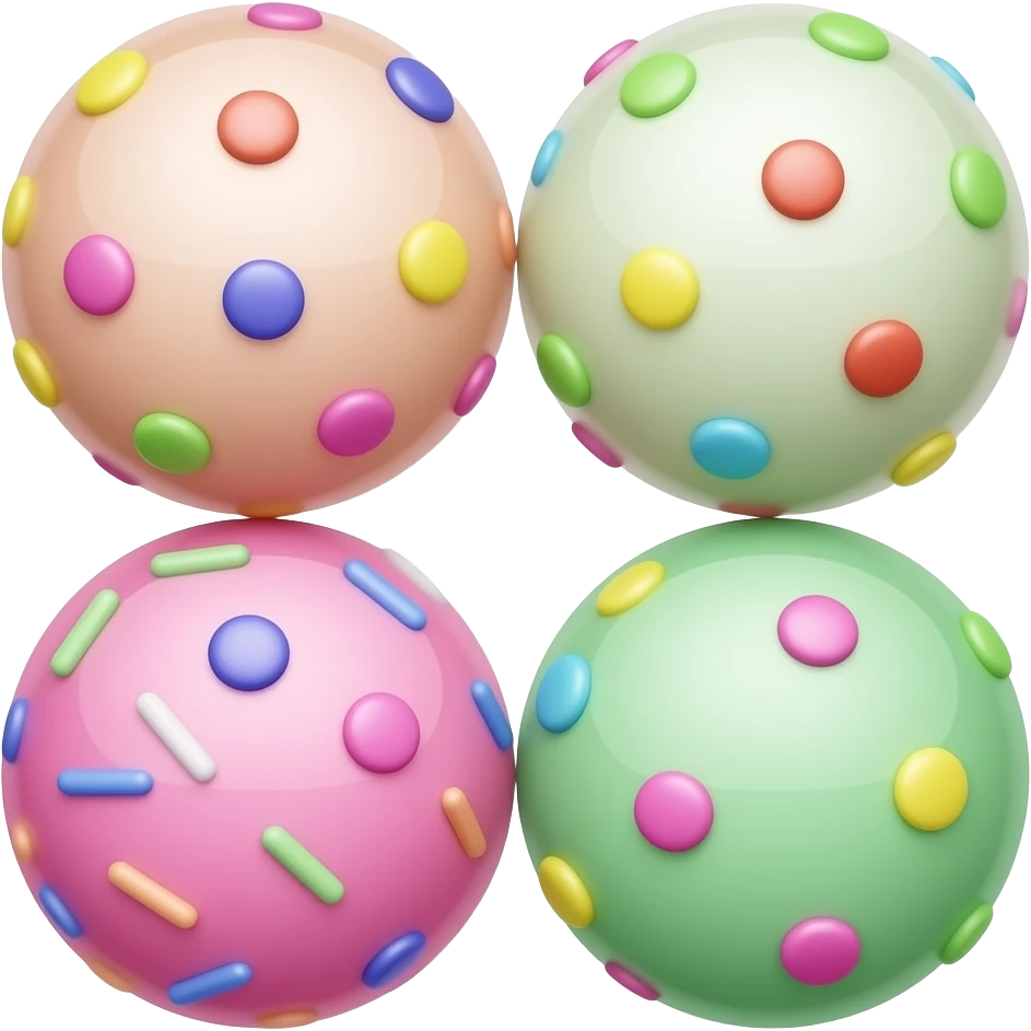 make me an emoji that looks like a cluster of 4 sprinkles emoji