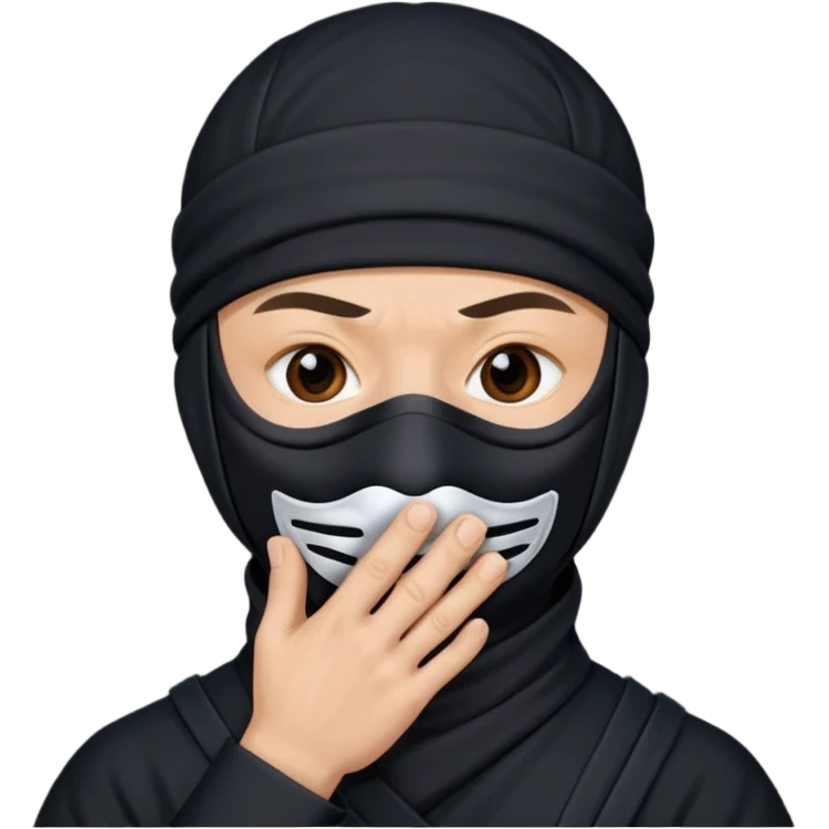 foto do Ninja ele mandando calar a boca emoji