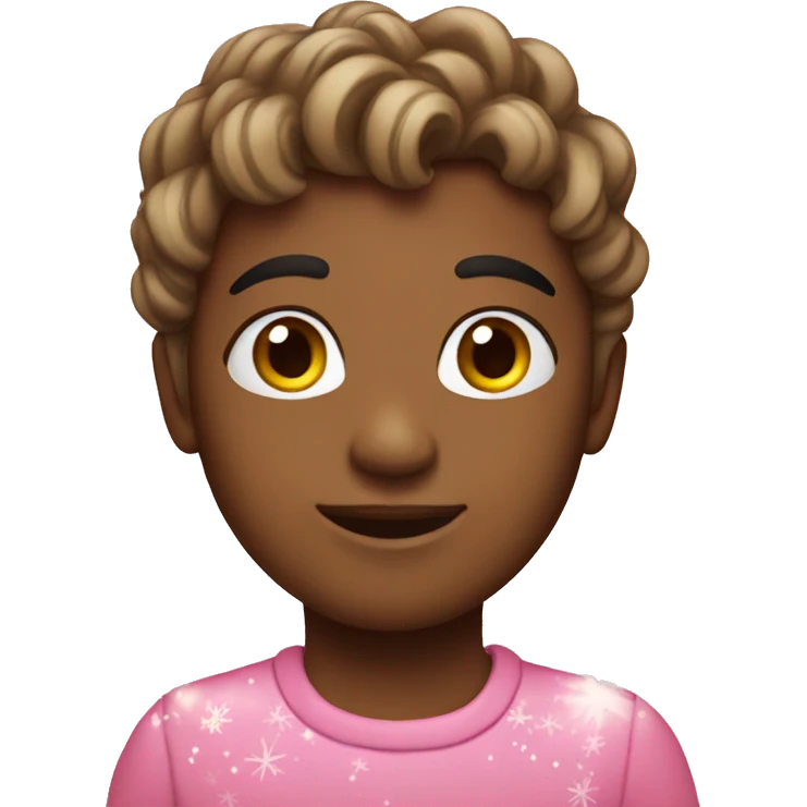 Pink Christmas emoji