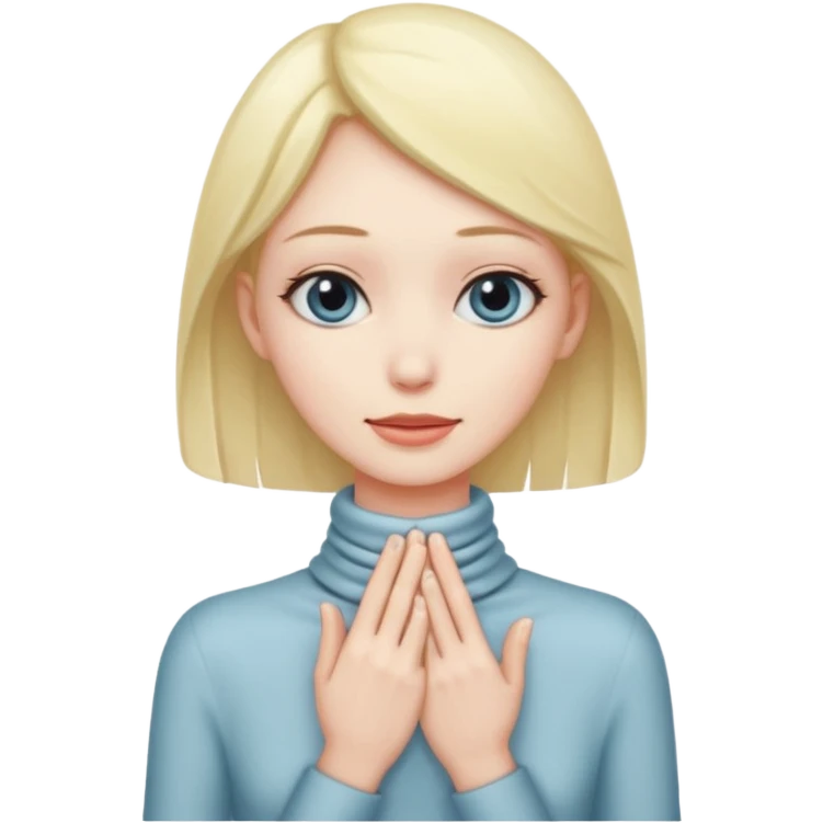 Hands around neck  emoji