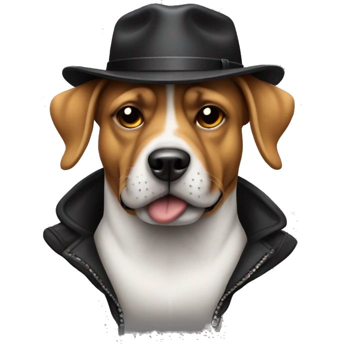 Dog gangster  emoji