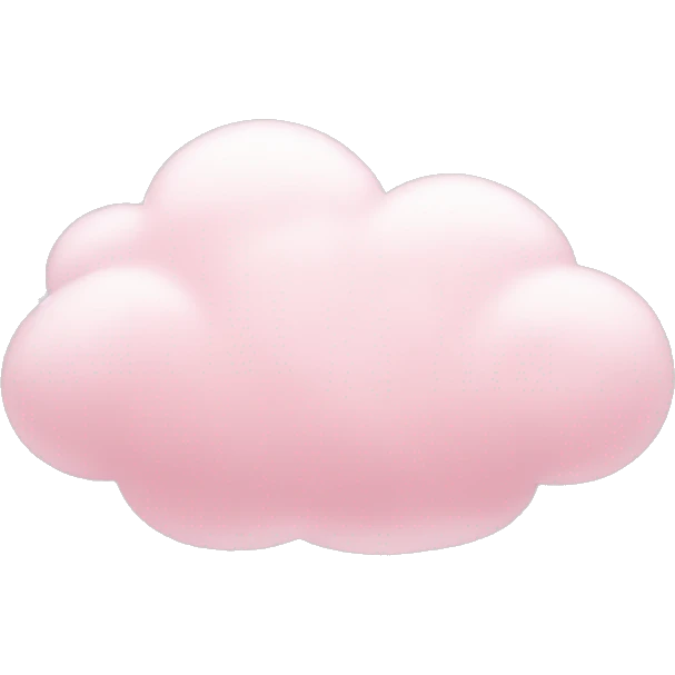 Light pink cloud emoji