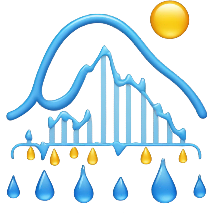  AA graph shooting upwards with sweat droplets, symbolizing the hard work of success.
 emoji
