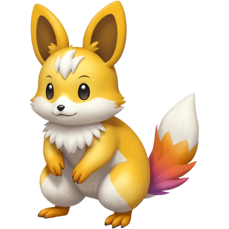 Buizel-Emolga-Pachirisu-Cacomistl-Fakemon-hybrid-creature (full body) emoji