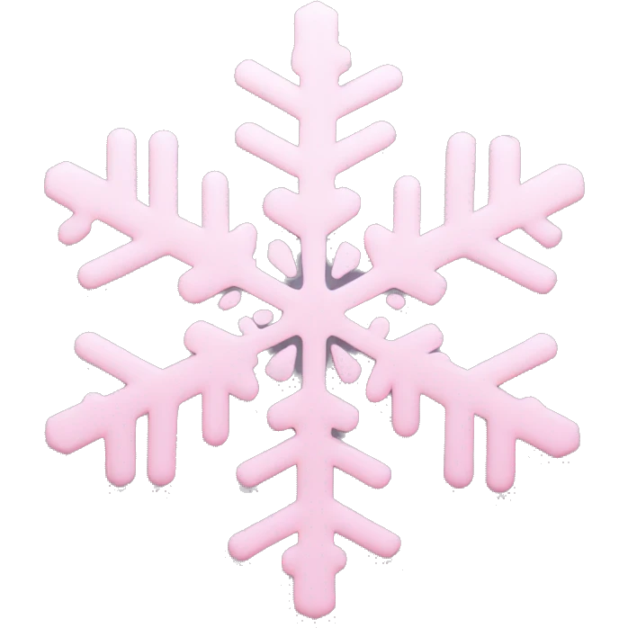pastel pink snowflake  emoji
