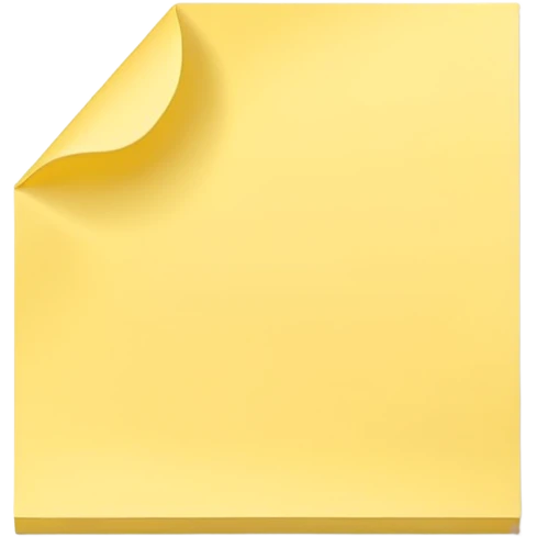 empty sticky note, rectangular shape emoji