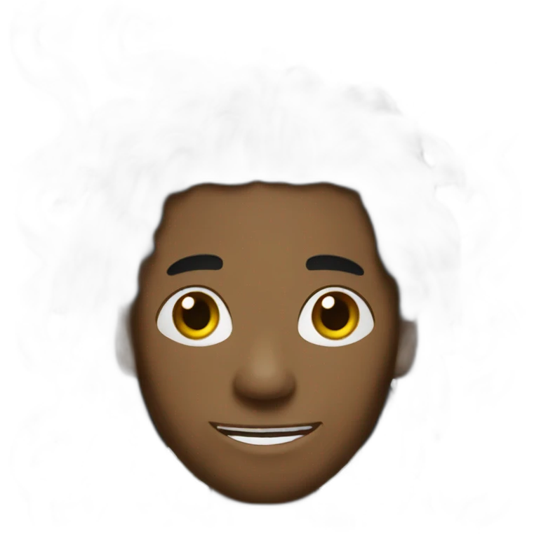 black man with Dreads and snake around neck emoji