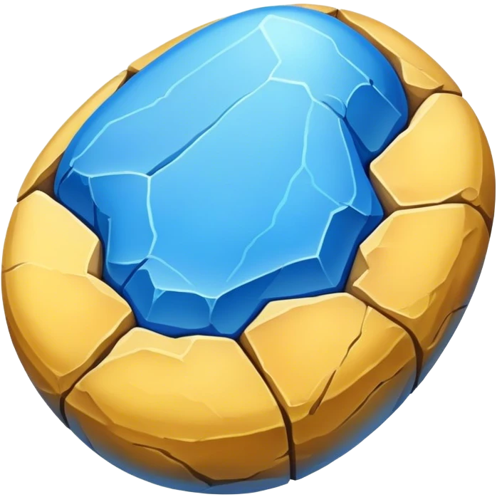 жовто-синій камінь вітається emoji