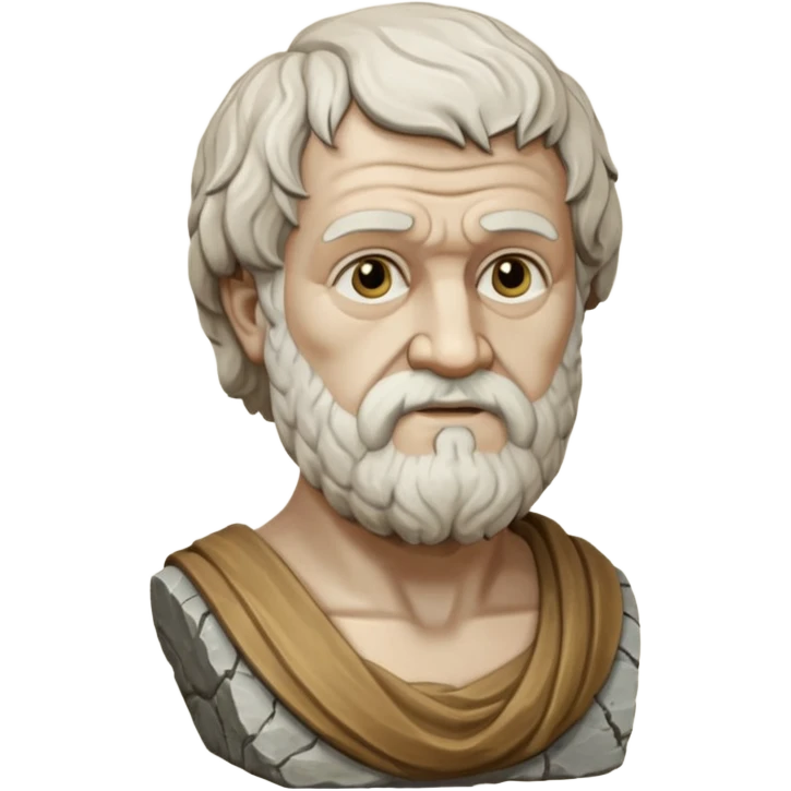 stone bust of Aristotle emoji