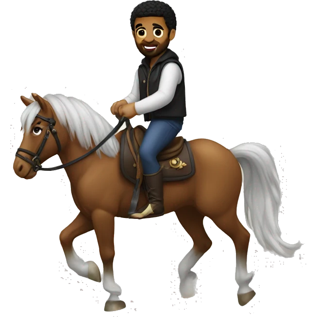 Drake riding pony emoji