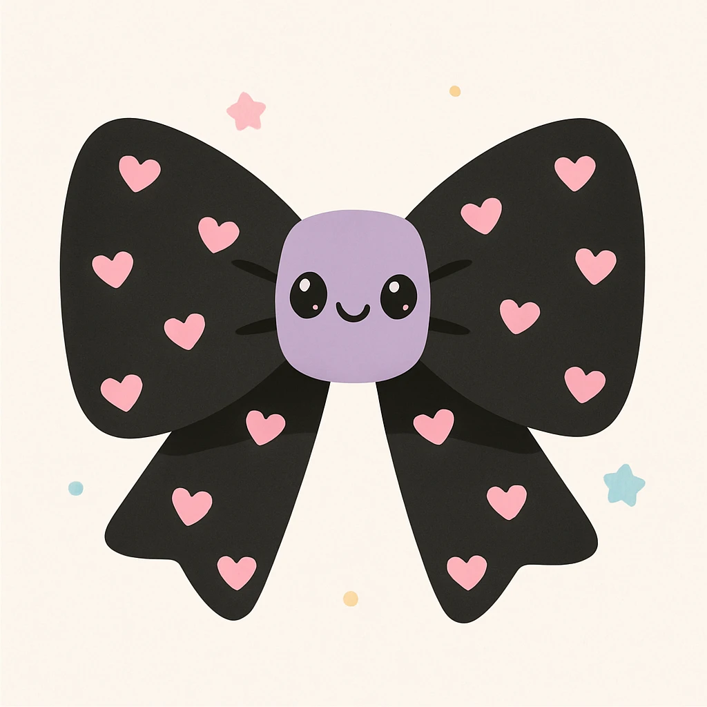 gothic bow emoji