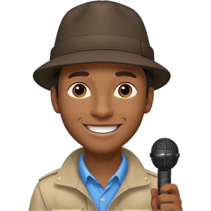 City Tour Guide black man  emoji
