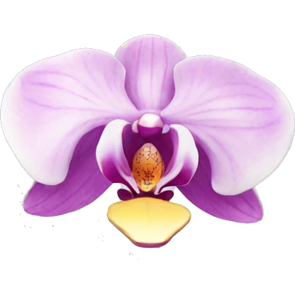 orchid flower emoji