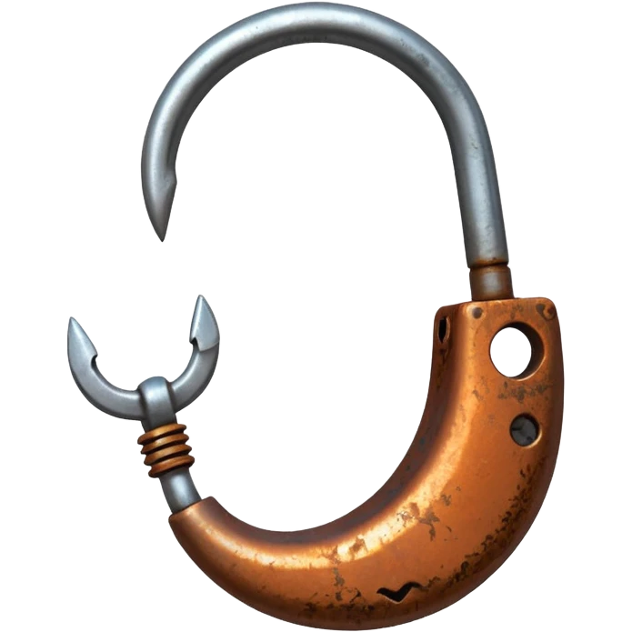 weak rusty fish hook emoji