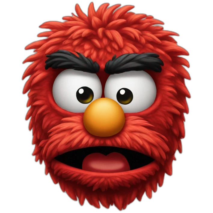 Elmo angry emoji