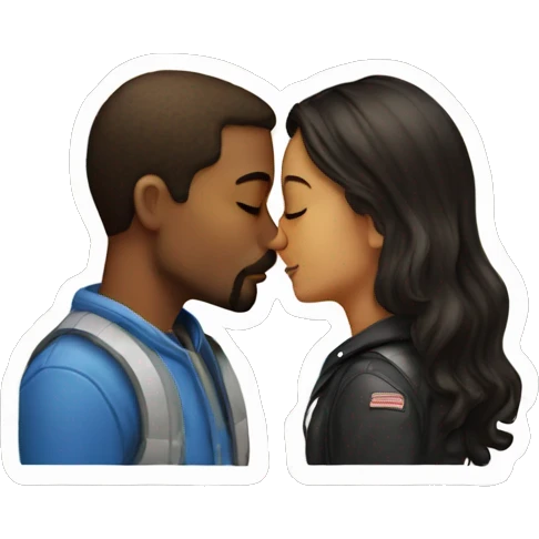 Kiss couple emoji