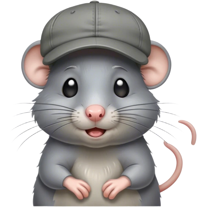 rat sobbing with a backwards cap emoji