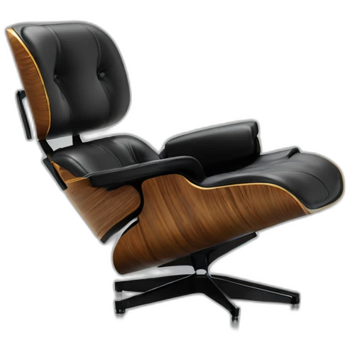 eames lounge chair in black emoji