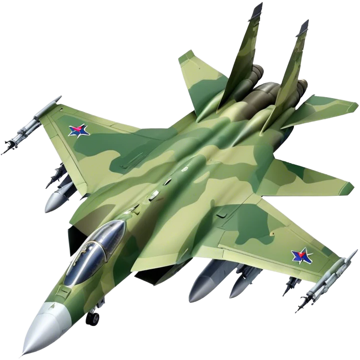 SU-35 Jet - Sukhoi (Model Year: 2020) (Iconic colour: Camouflage green) emoji
