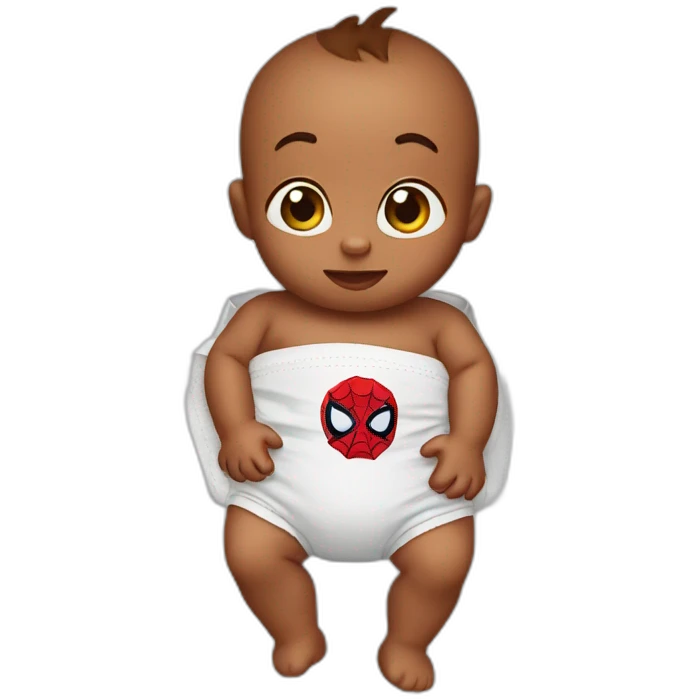 baby-with-spiderman-diaper emoji