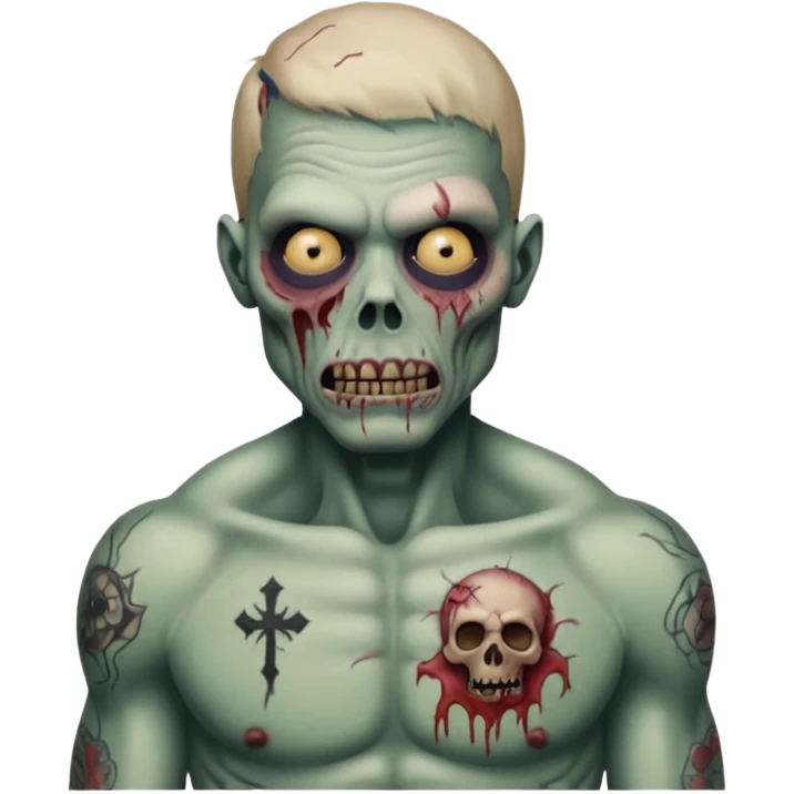 tattooed zombie emoji