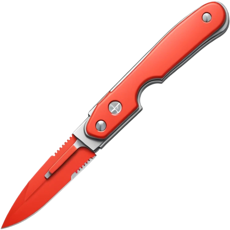 Foldable Pocket Knife gray emoji
