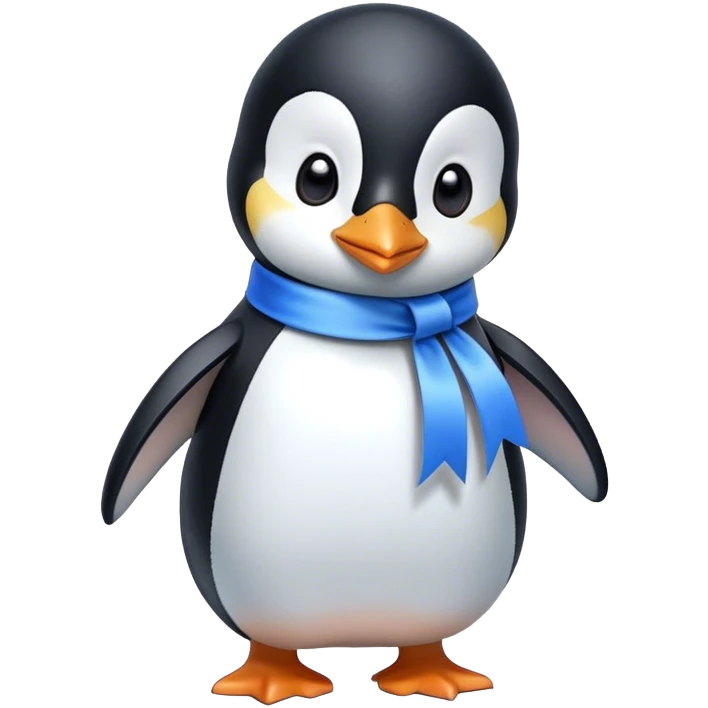 Pinguin with ribbon emoji
