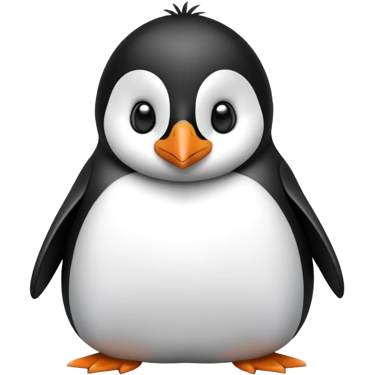 Erschrockener Pinguin  emoji