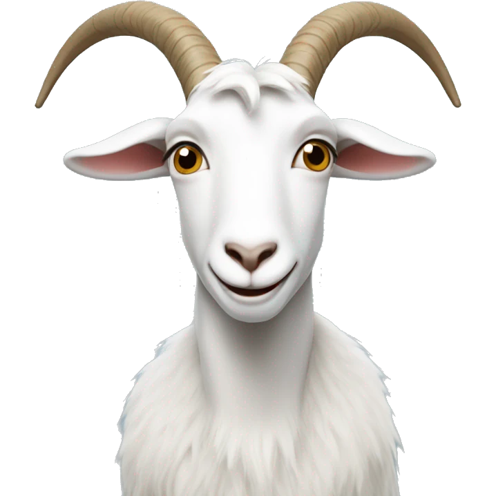 White goat teaching maths emoji