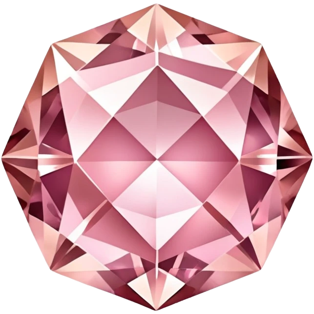 rose gold diamond gemstone with pink hues emoji