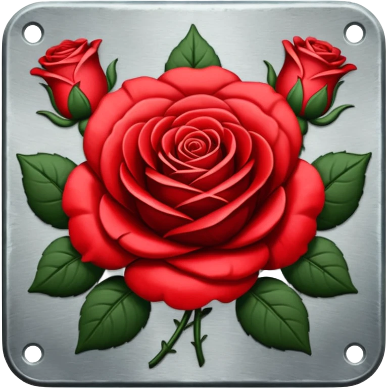 brasão com rosas condessa vermelha emoji