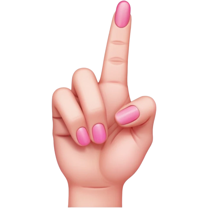pink middle finger emoji