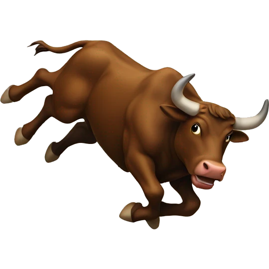chasing bull emoji